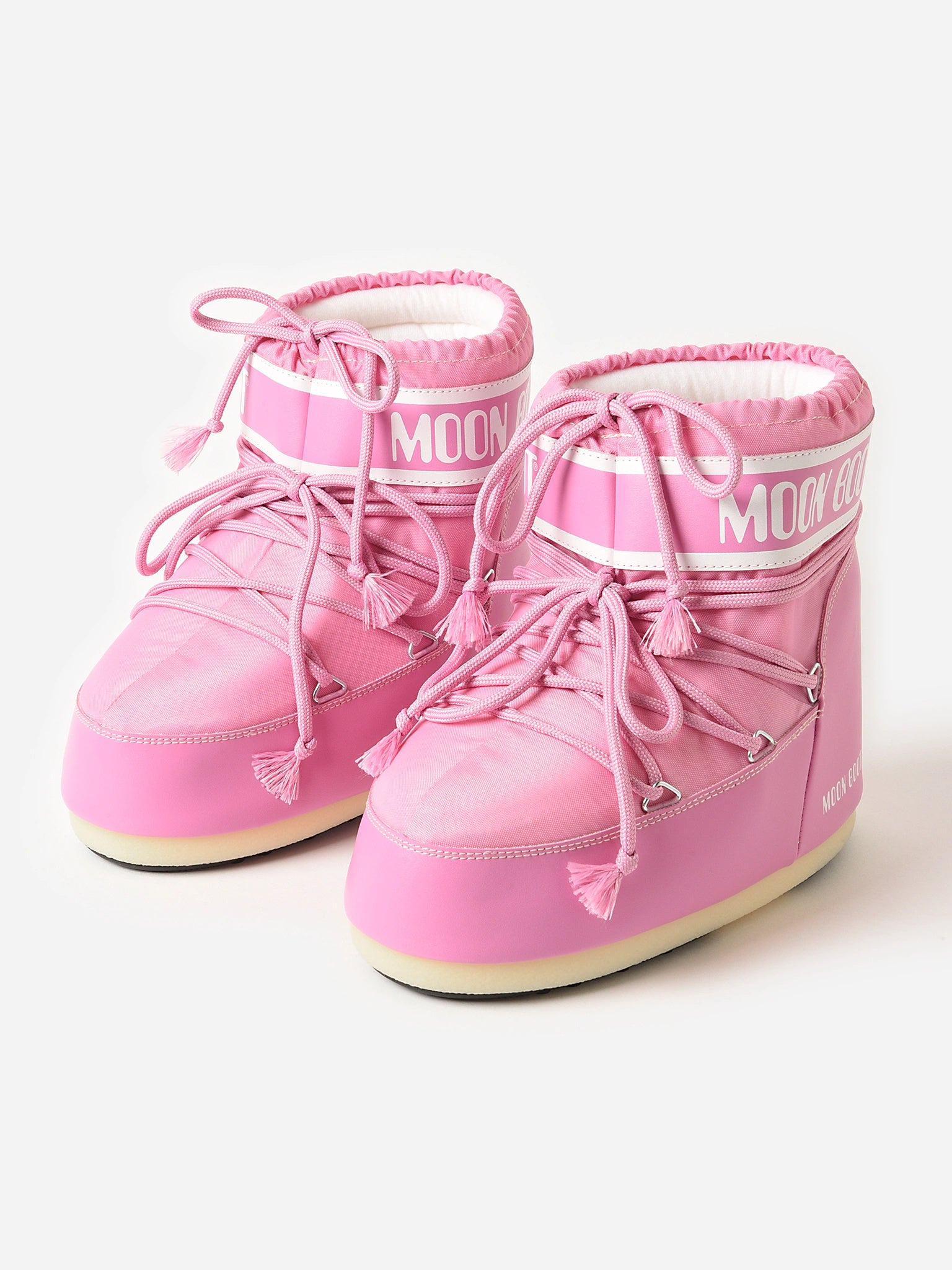 Nylon snow boots in pink - Moon Boot Kids