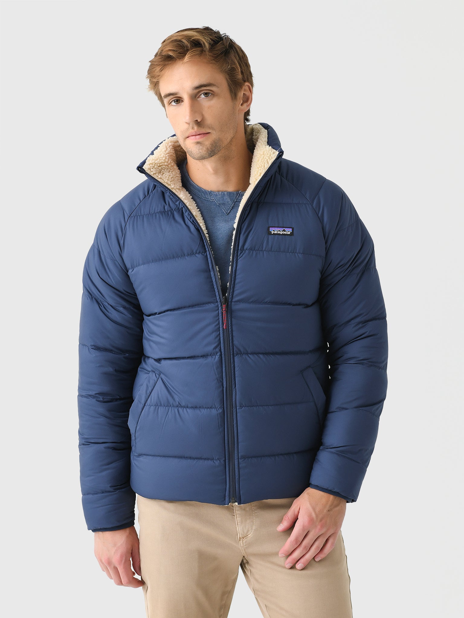 Men's silent down jacket hotsell