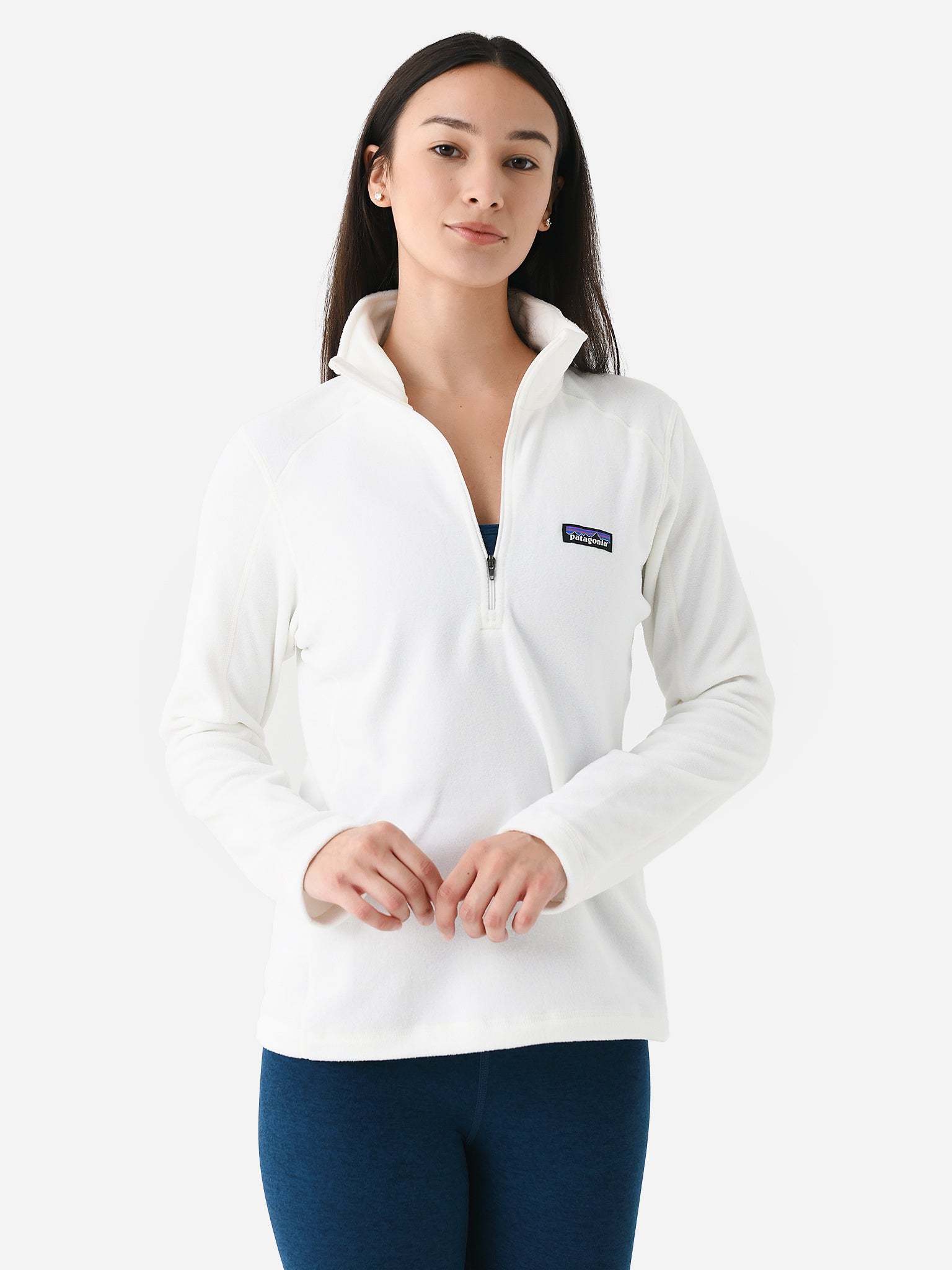 Patagonia Micro D 1 4 Zip Fleece Women s Birch White