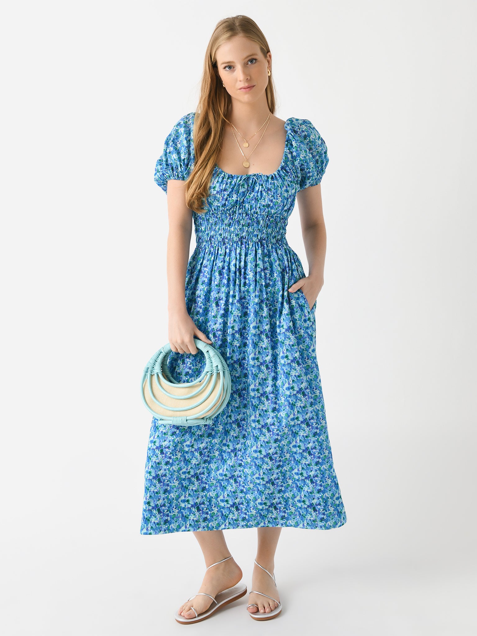 Faithfull The Brand De Christin Midi Dress In Venissa Floral high quality Print SIZE US 4/SML