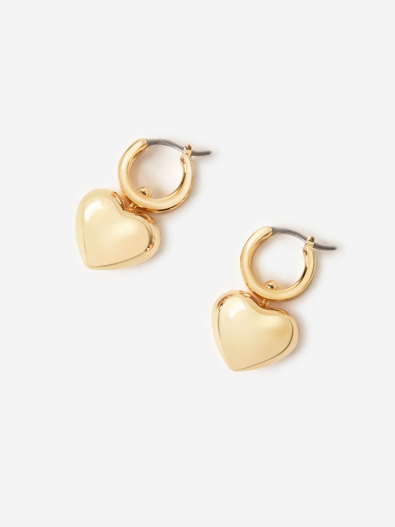 Jennybird Women's Puffy Heart Huggie Earrings – Saintbernard.com