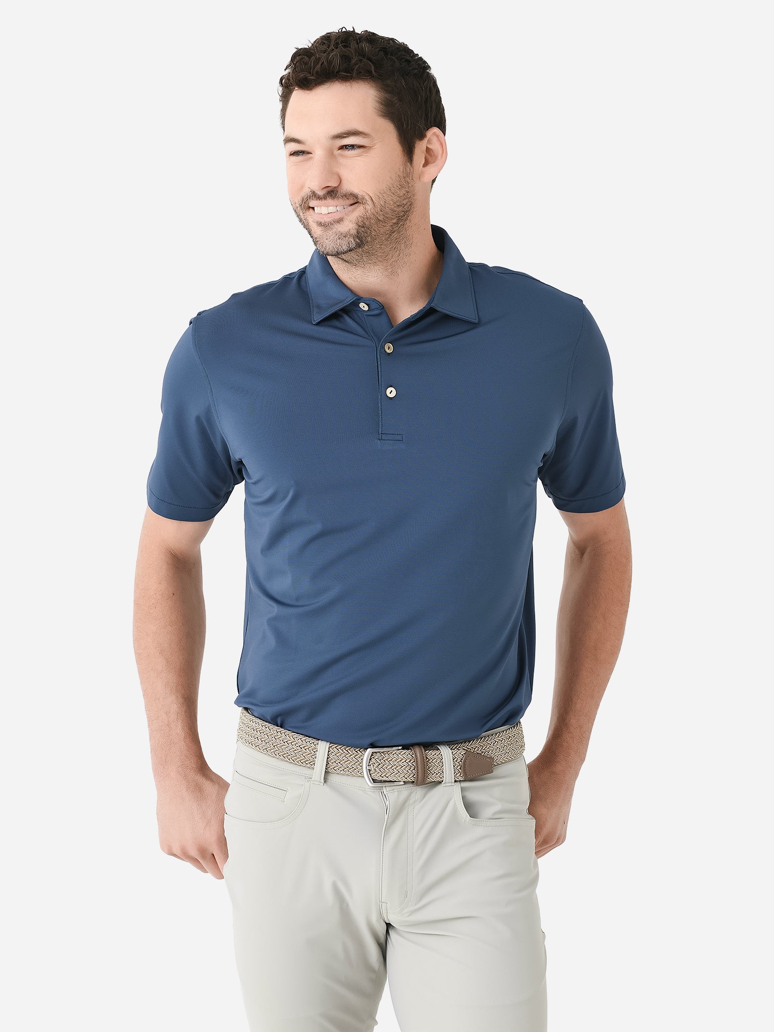 Peter Millar Jubilee Stripe Stretch Jersey Performance Polo