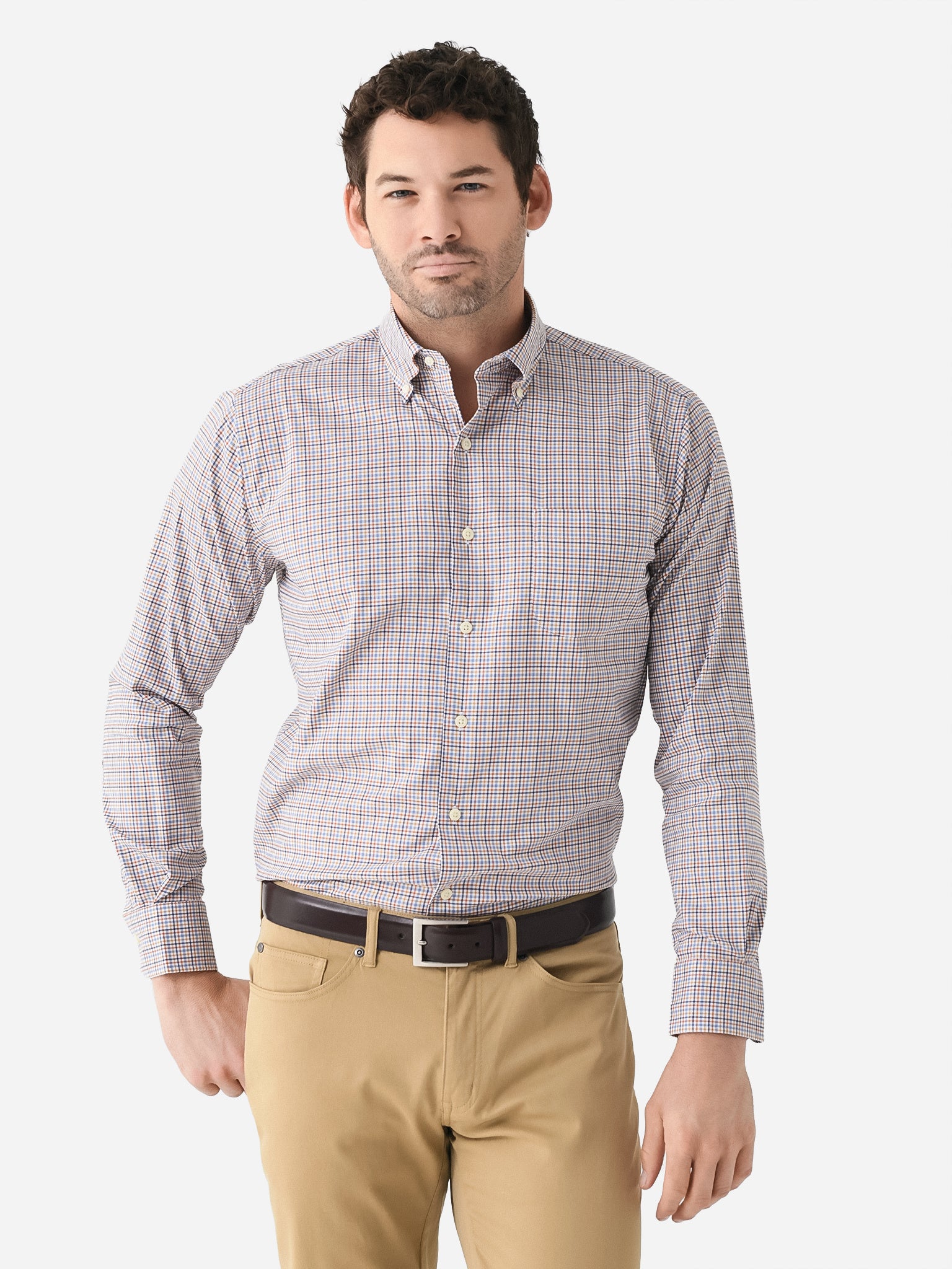 Peter Millar Crown Men's Market Cotton-Stretch Sport Shirt | $160.00 ...