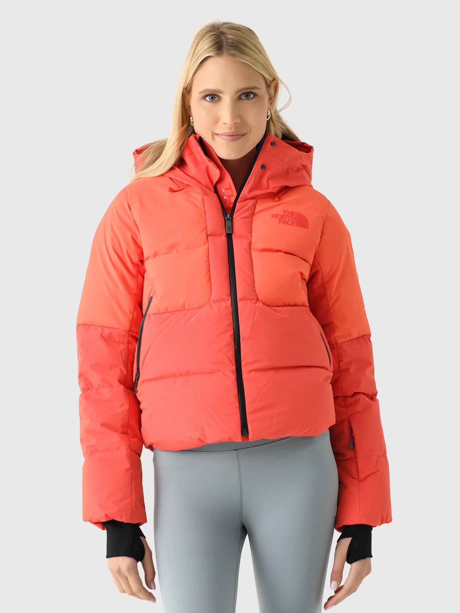 Nuptse north face orange hotsell