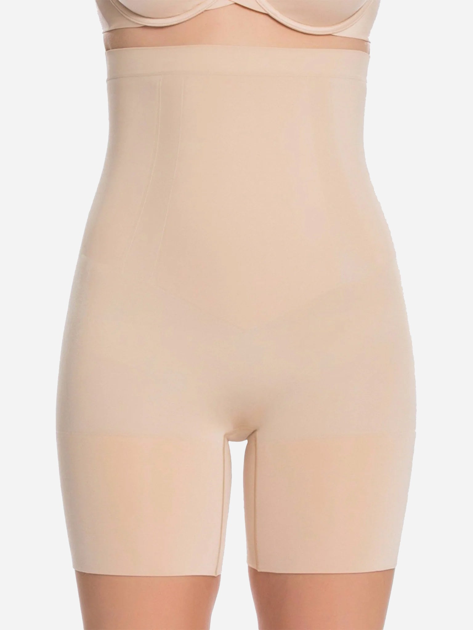 Spanx Women's Size S OnCore Mid-Thigh Bodysuit - Soft Nude