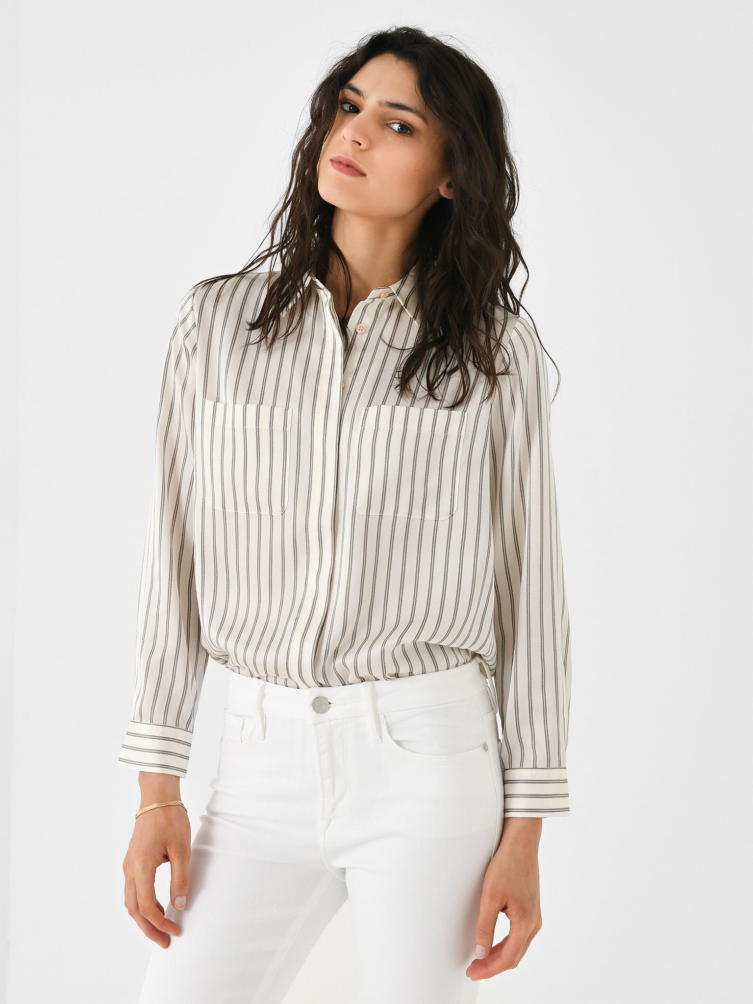 Frame Women's Slim Pocket Shirt 