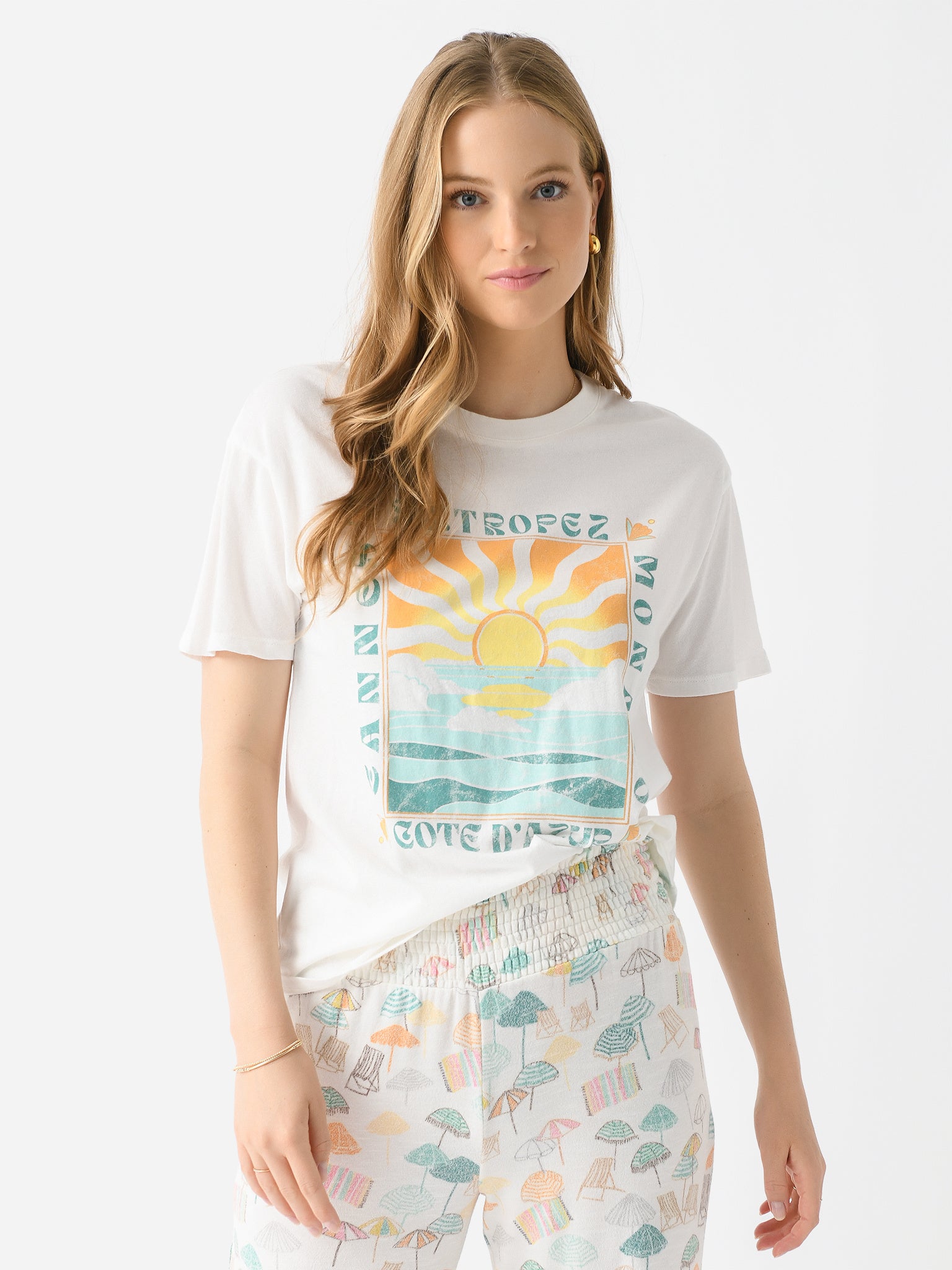 Z Supply Women's St. Tropez Boyfriend Tee