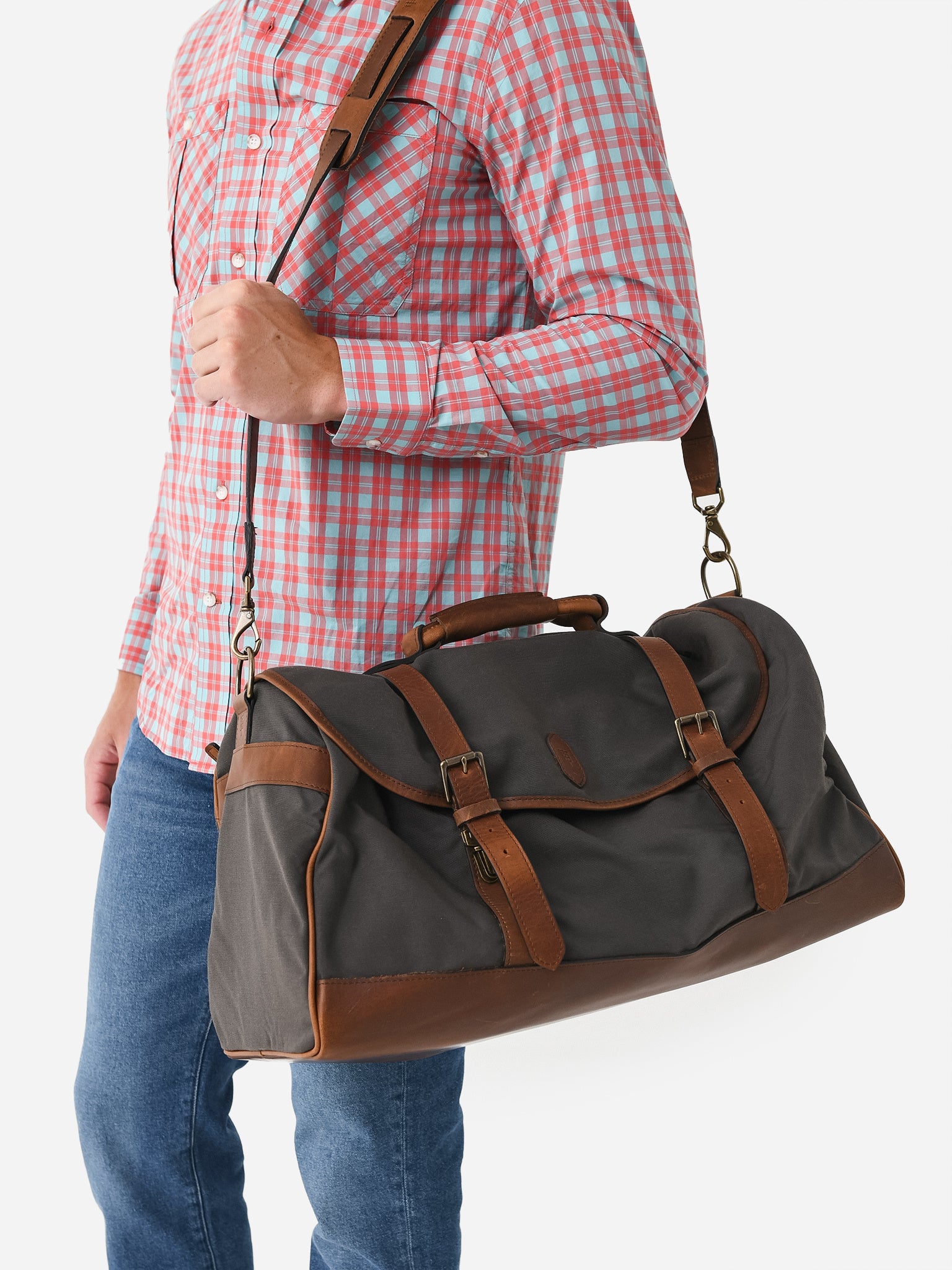 Medium Leather Weekender Bag | Tom Beckbe