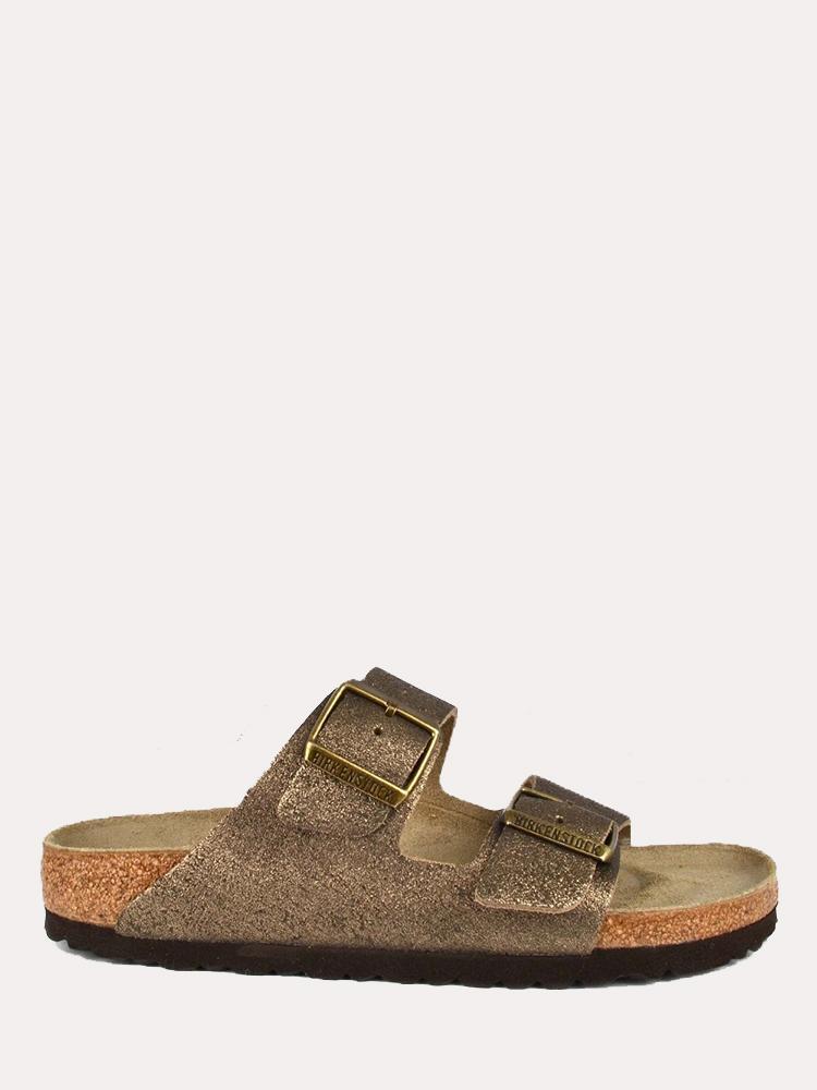 Birkenstock washed metallic store antique gold