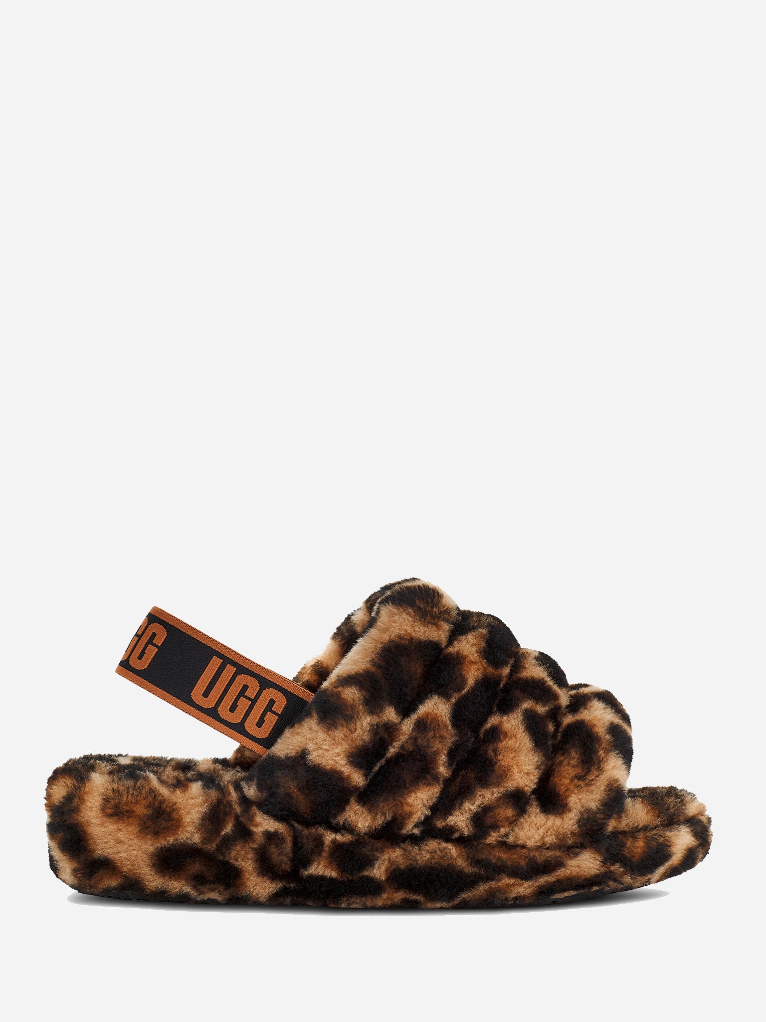 UGG Women's Panther Print Fluff Yeah Slide