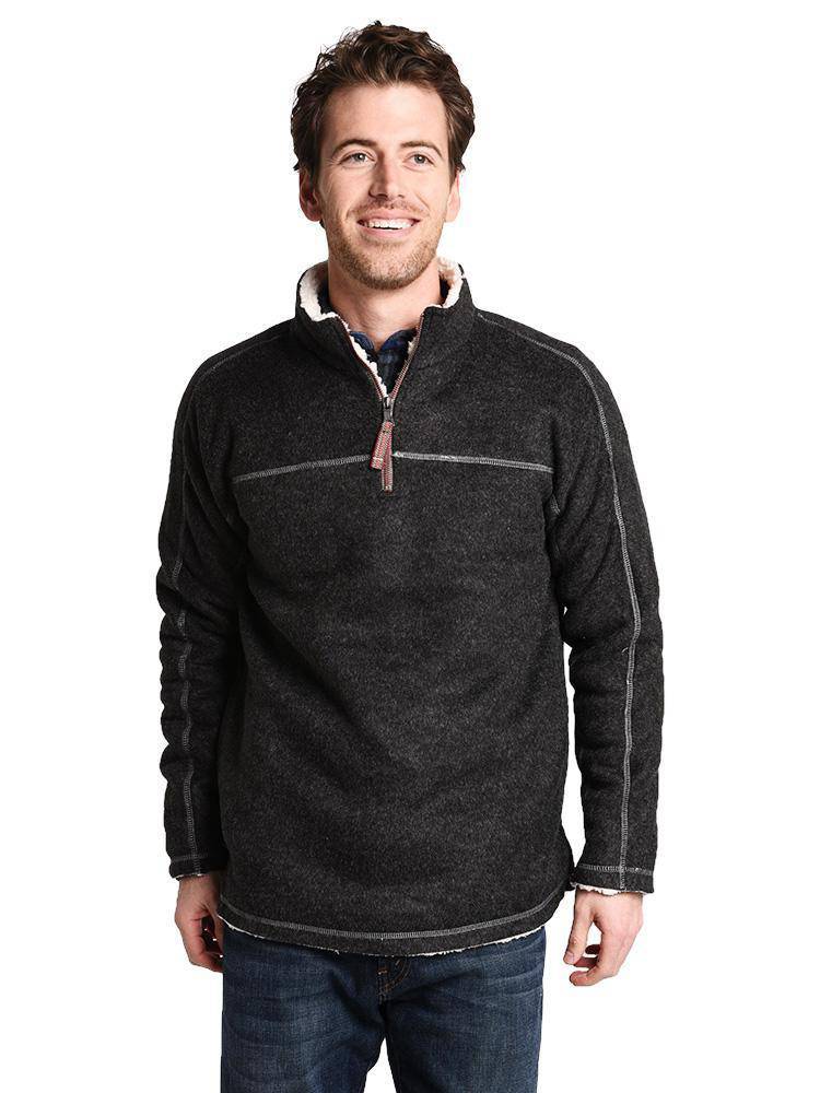 True grit quarter zip cheap sherpa pullover