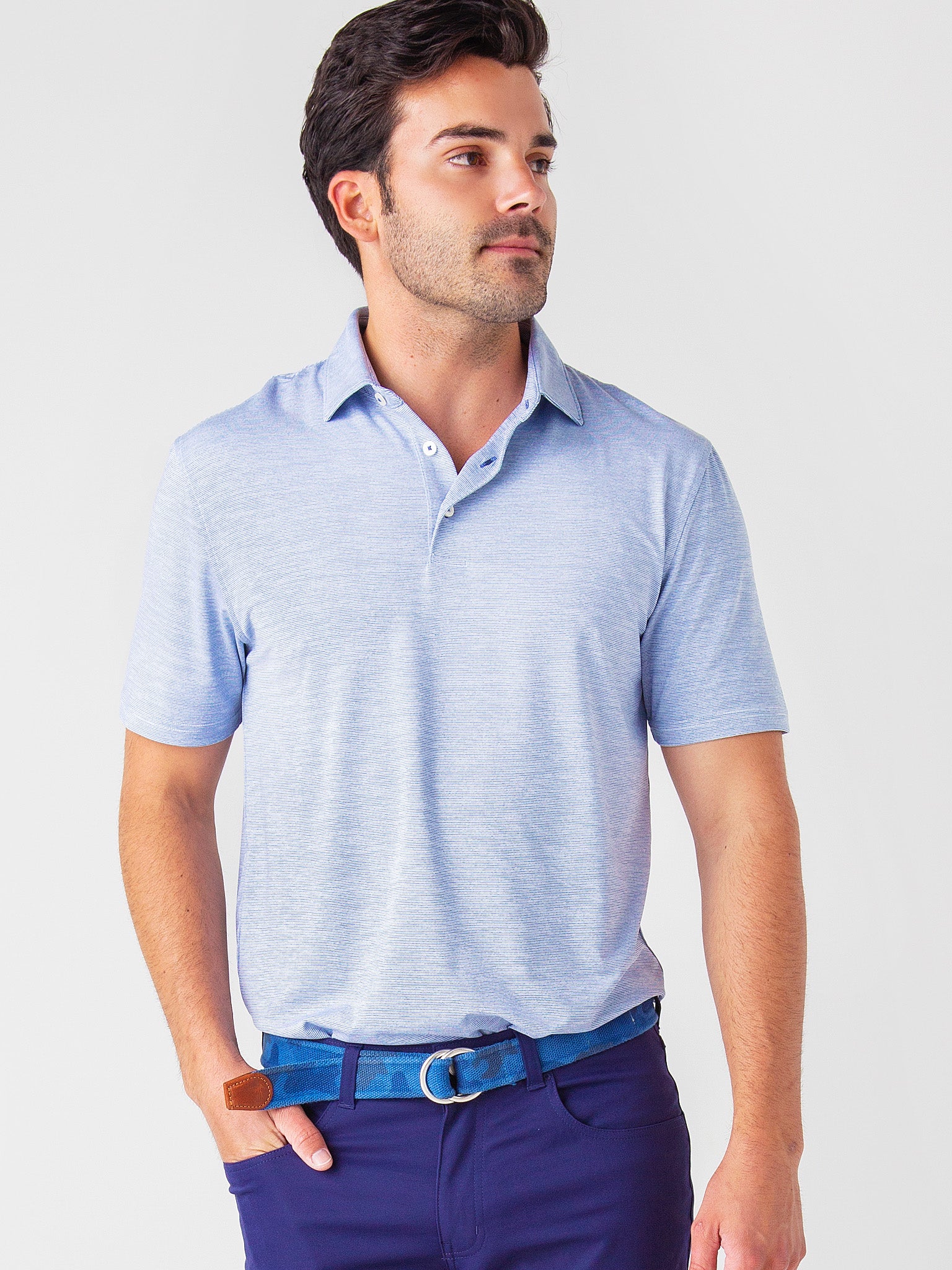 Men's Space Dye Performance Polo