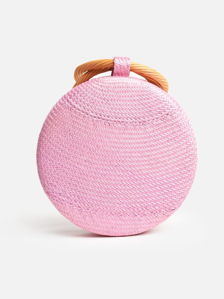 Serpui online Straw Round Clutch Purse with Chain