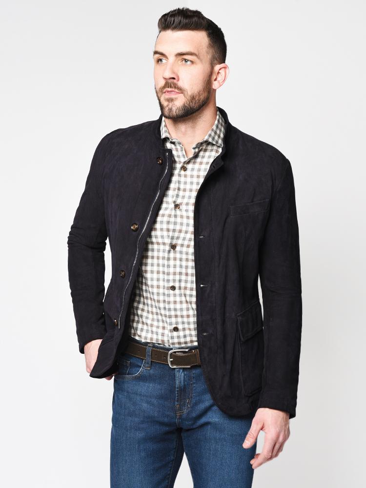 Eleventy suede outlet jacket