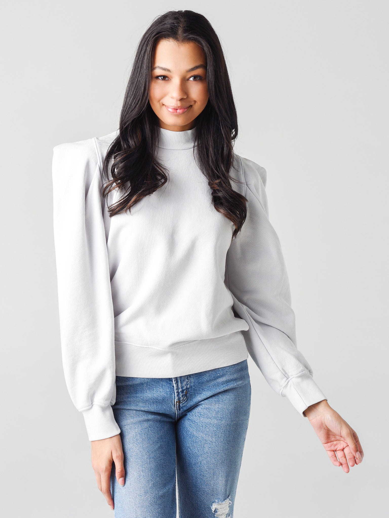 Agolde Women s Folded Sleeve Sweatshirt