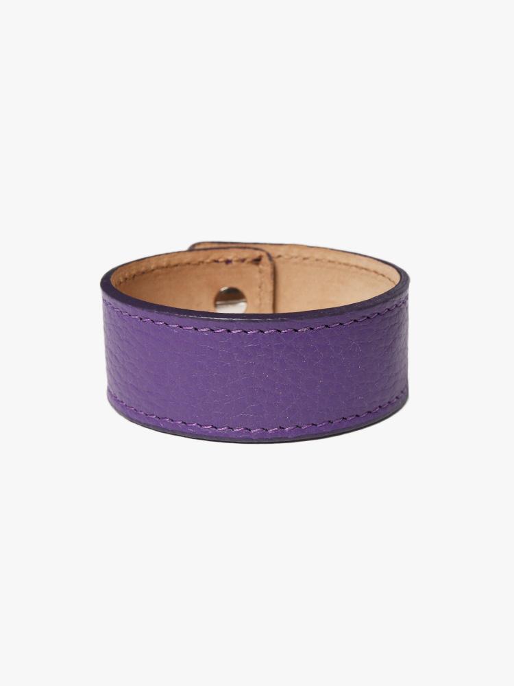 Purple on sale leather bracelet