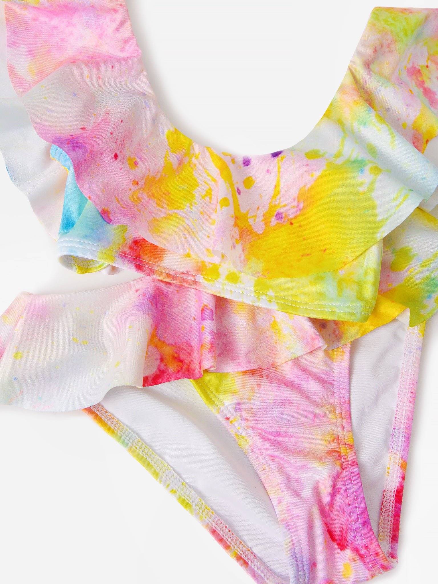 Stella Cove Girls' Low Cut Citrus Tie-Dye Bikini Set –