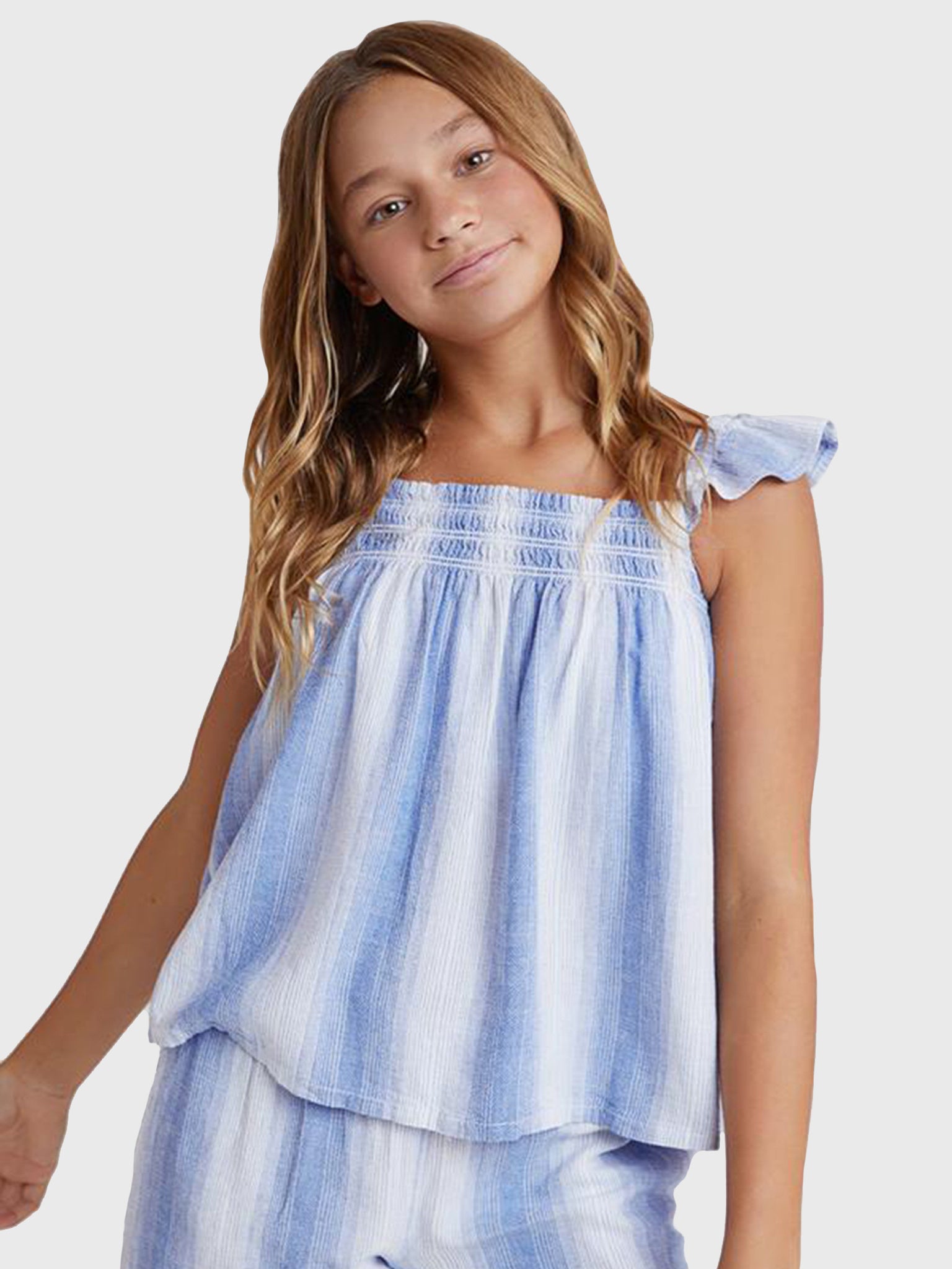 Bella Dahl Girls Smock Front Flowy Tank