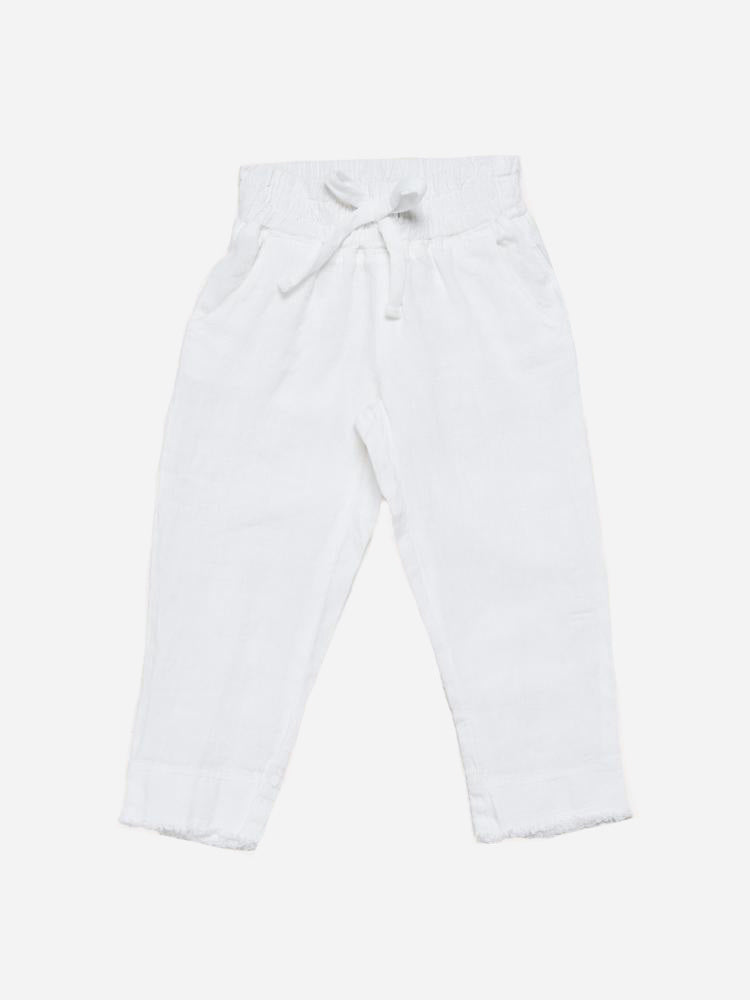 Bella Dahl Girls Frayed Hem Pant saintbernard