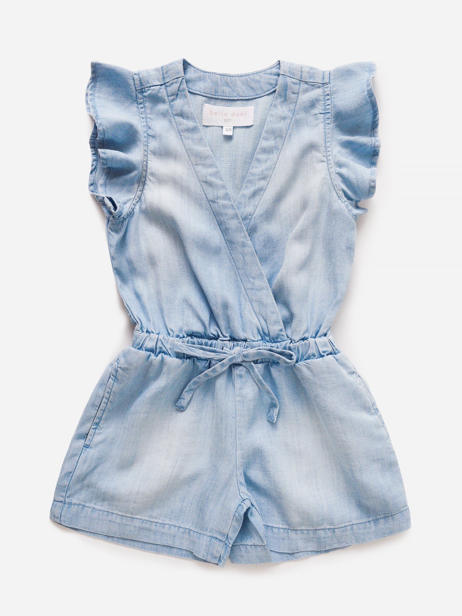 Bella Dahl Girls Ruffle Sleeve Romper