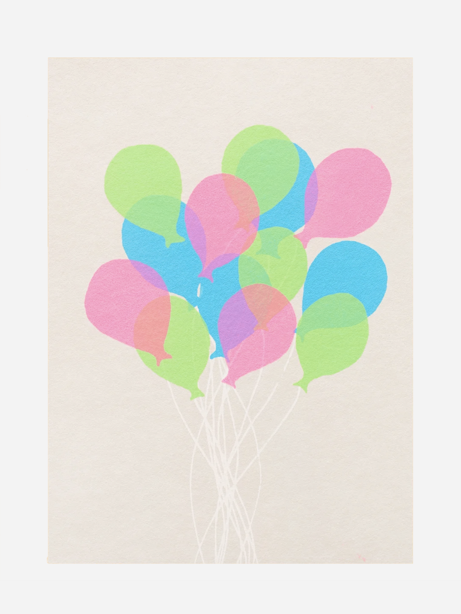 Alphabet Studios Balloons Card –