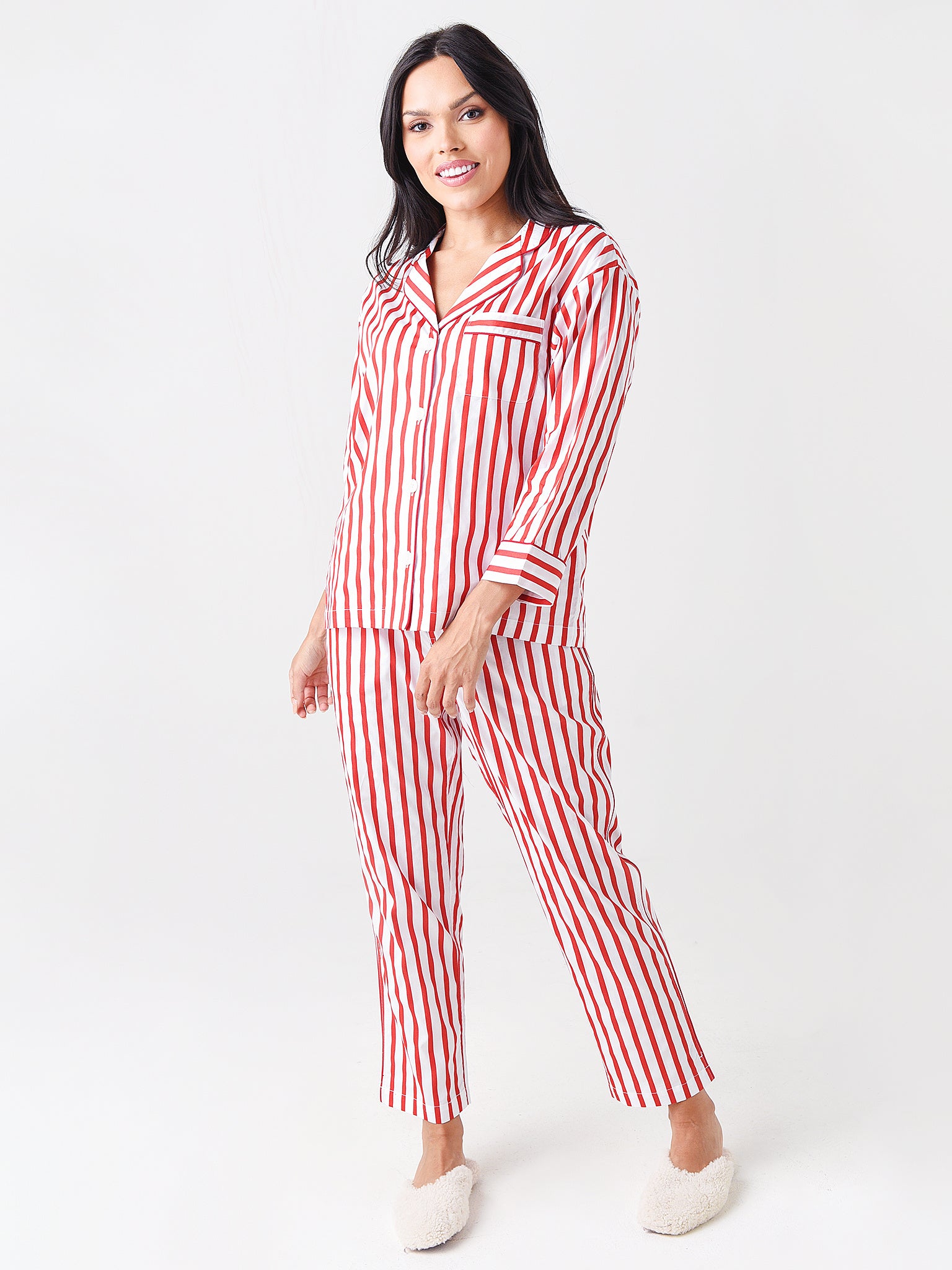 Women's Morning Stripe Capri Pajama Pants