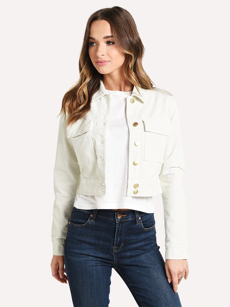 J brand white denim on sale jacket