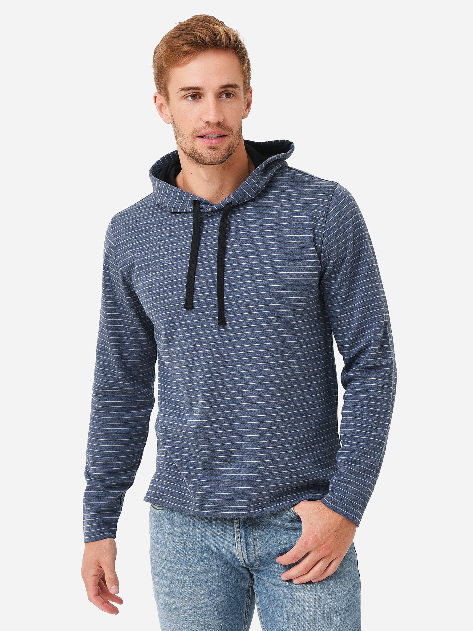 Striped mens hot sale hoodie