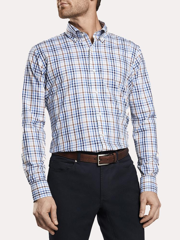 Peter Millar Chukka Multicolor Check Sport Shirt