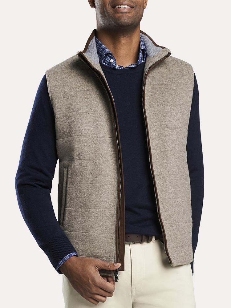 Peter Millar Crown Flex-Fleece Merino Wool Vest Mens Size Medium