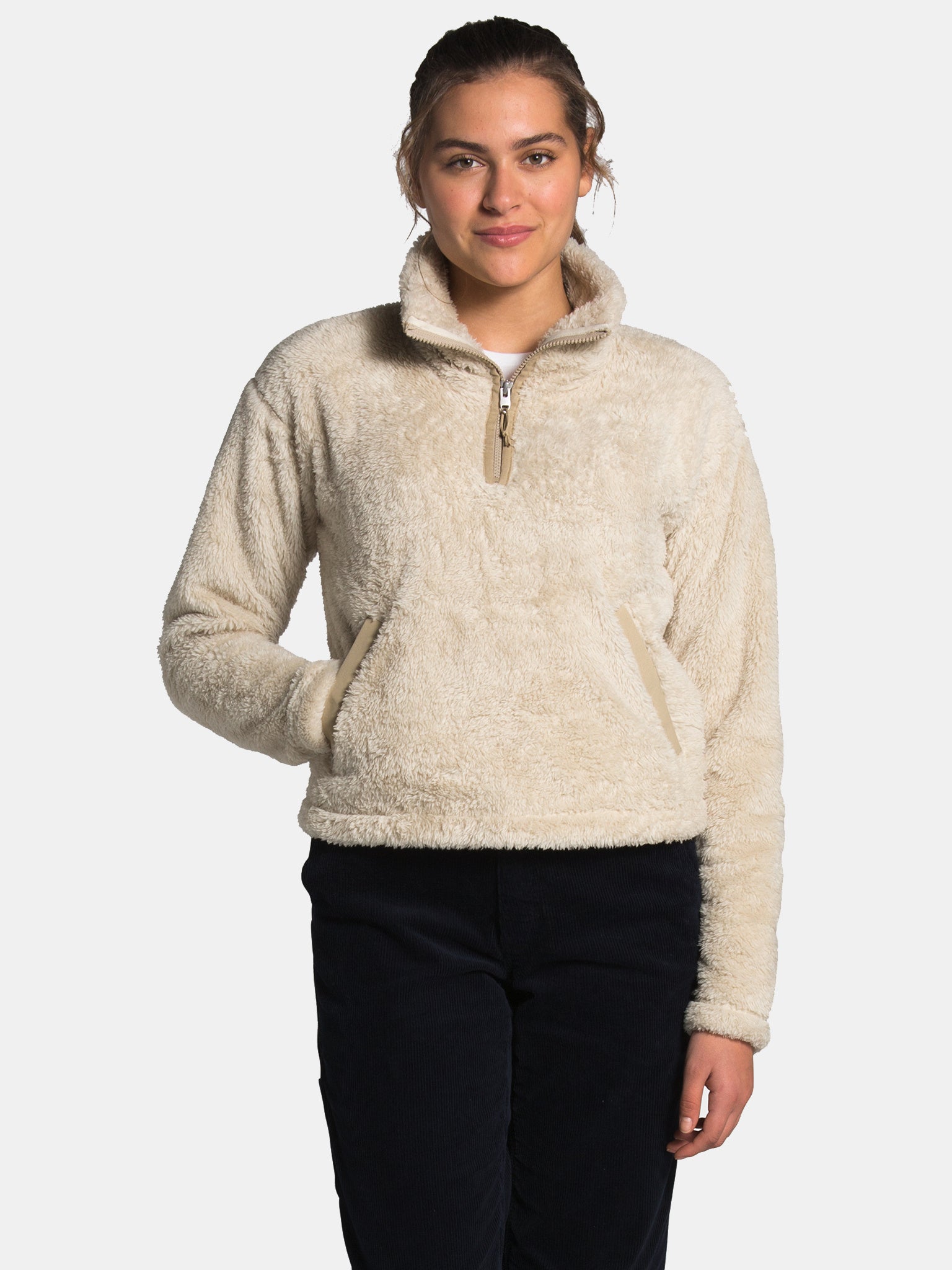 The north face women's hot sale furry fleece full zip