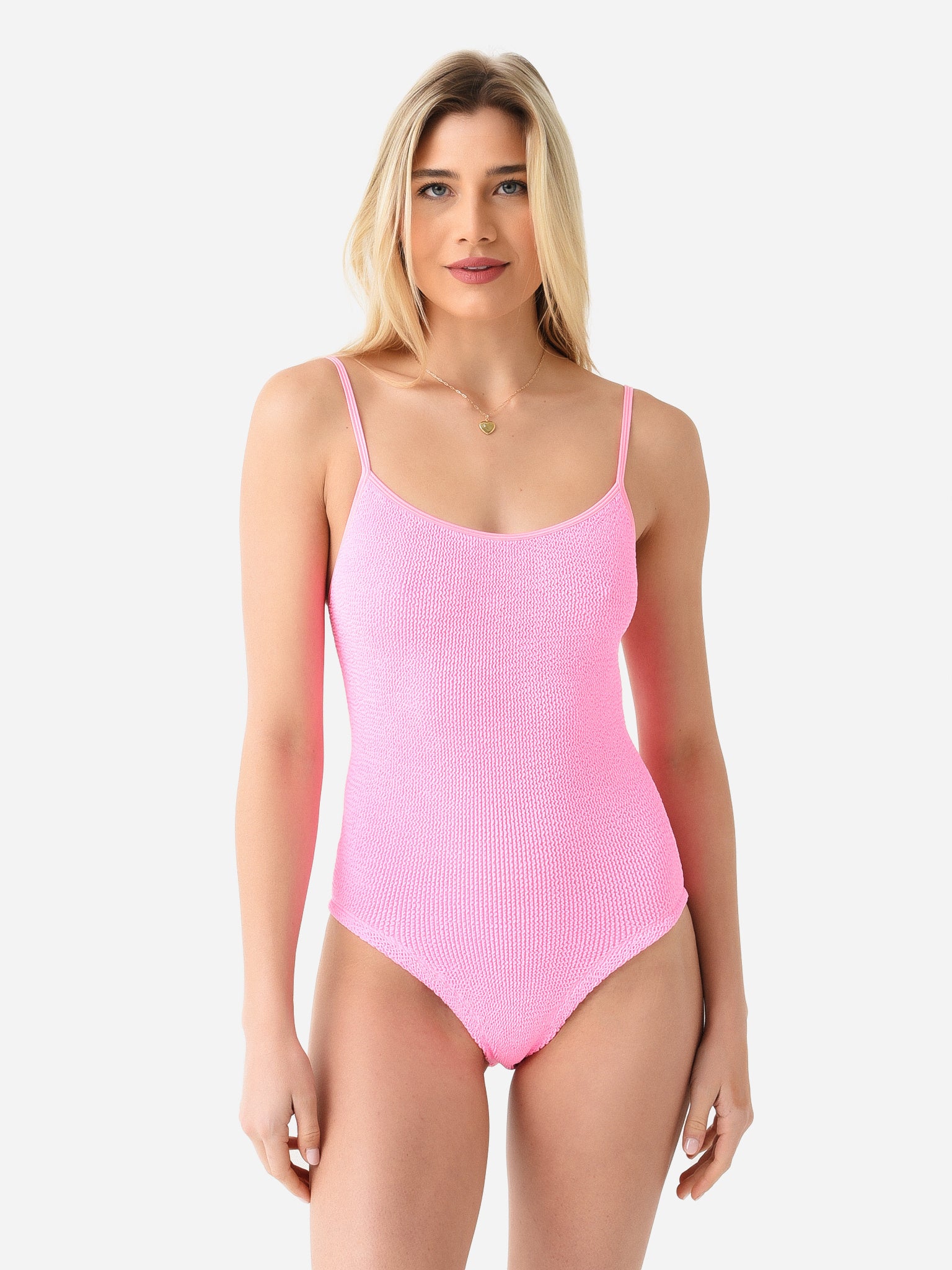 Baby Pink Velvet Thong One Piece -  Canada