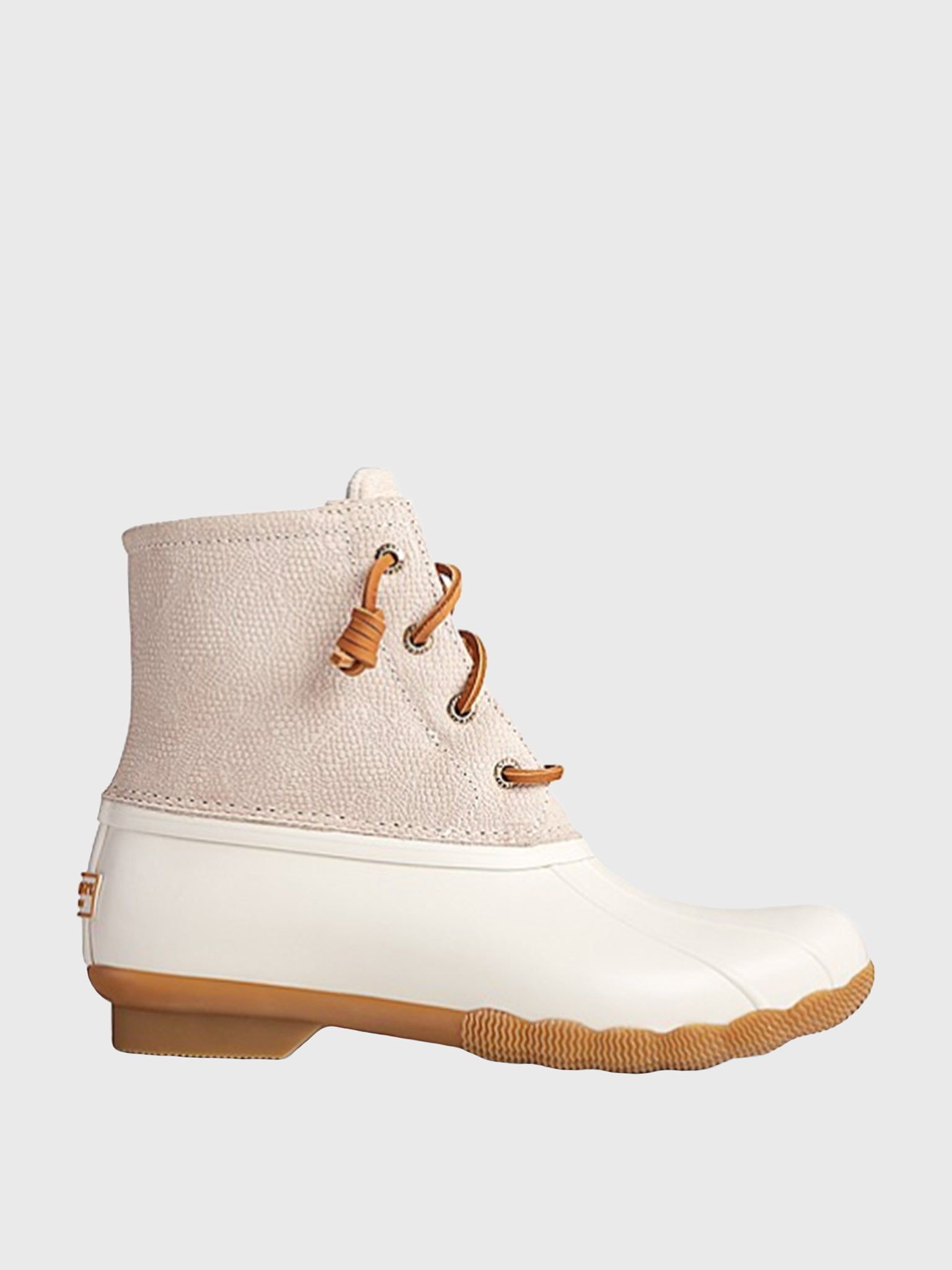 All white sperry outlet duck boots