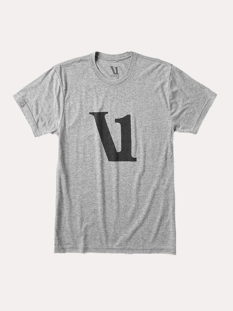 V1 Vuori Wordmark Logo Tee, Black/Teak