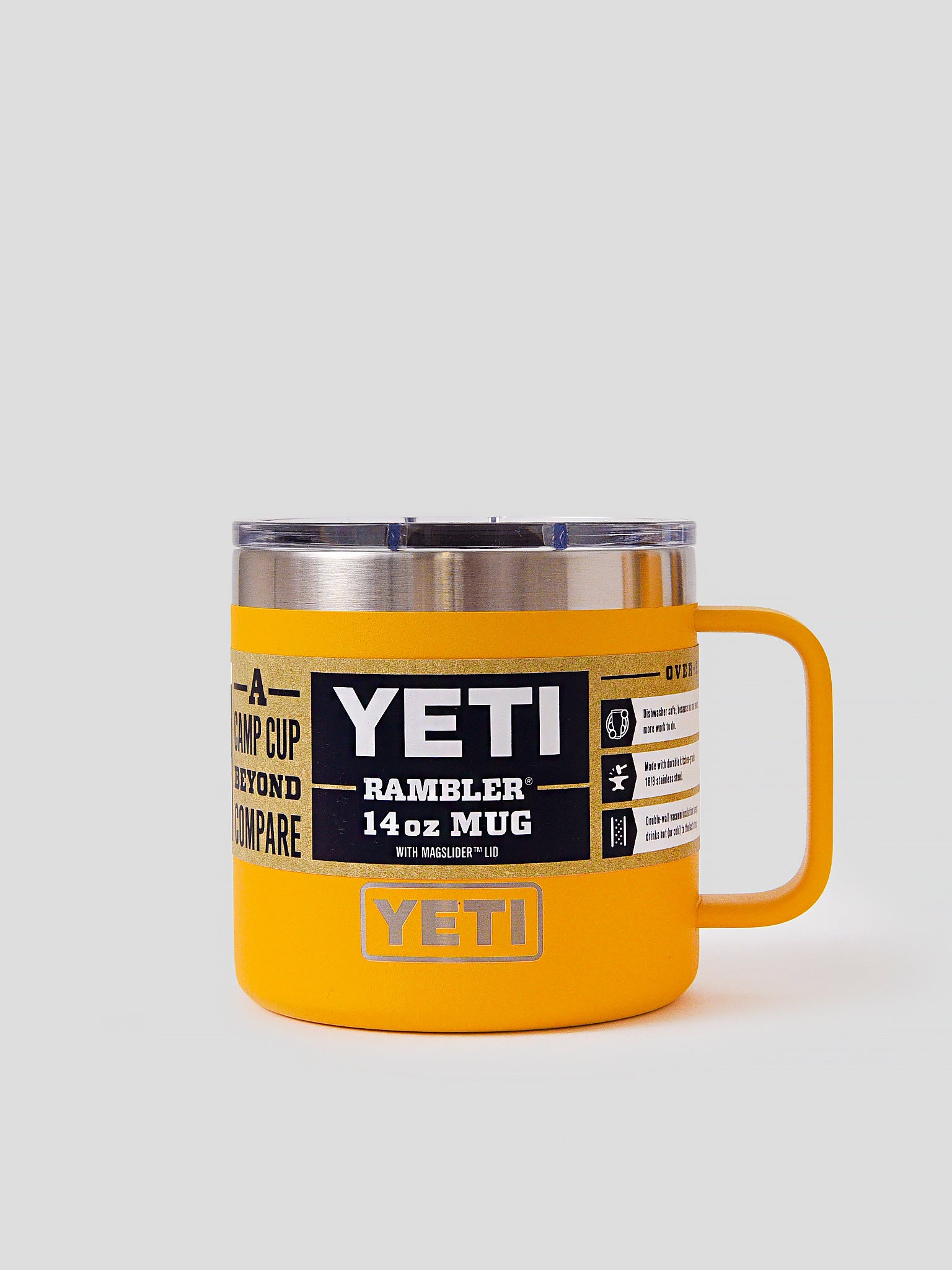  YETI Rambler 14 oz Mug, Vacuum Insulated, Stainless