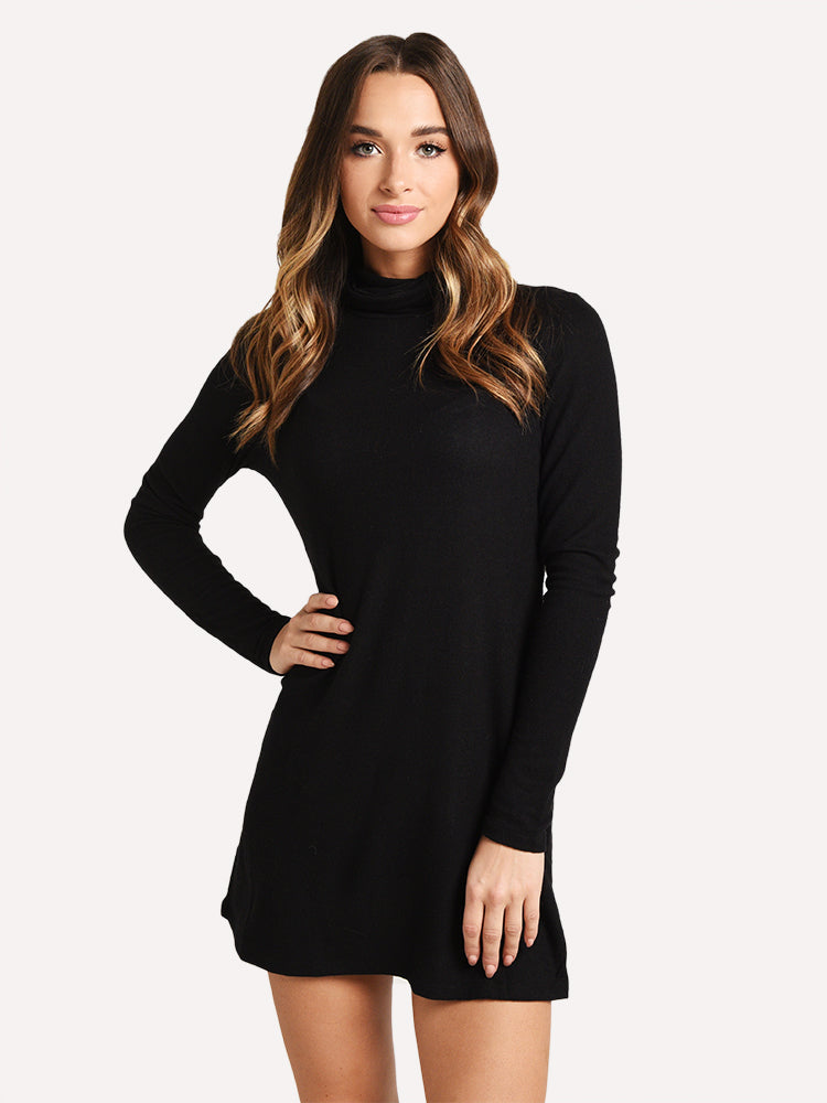 Turtle Neck Swing Dress