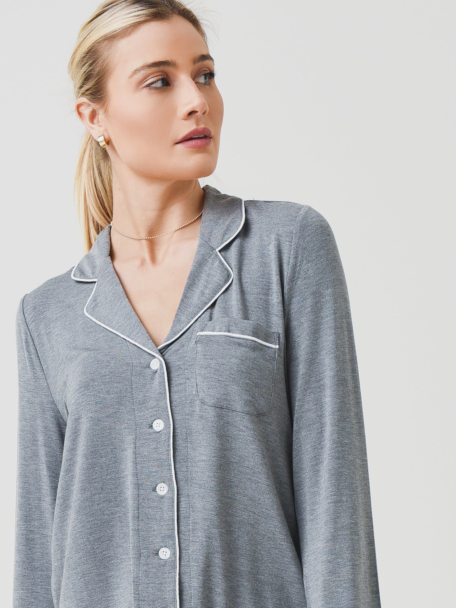 Z Supply Softest Modal Pajama Set in Gray