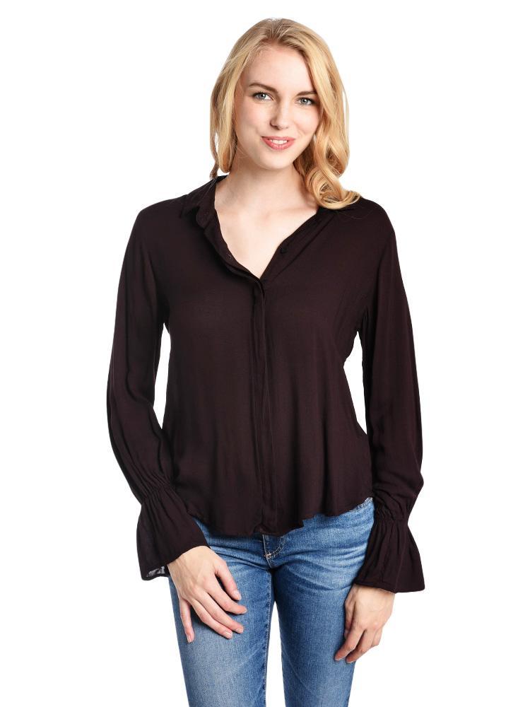 Bella Dahl Ruffled Back Shirt saintbernard