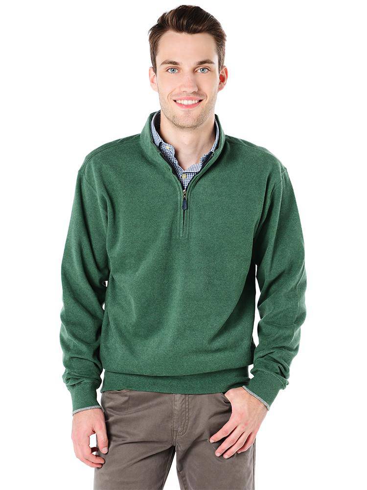 Peter millar melange shop fleece quarter zip