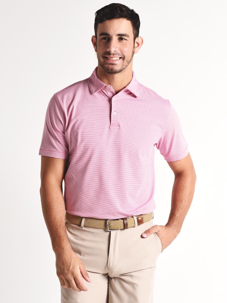 Peter millar jubilee store stripe stretch jersey polo