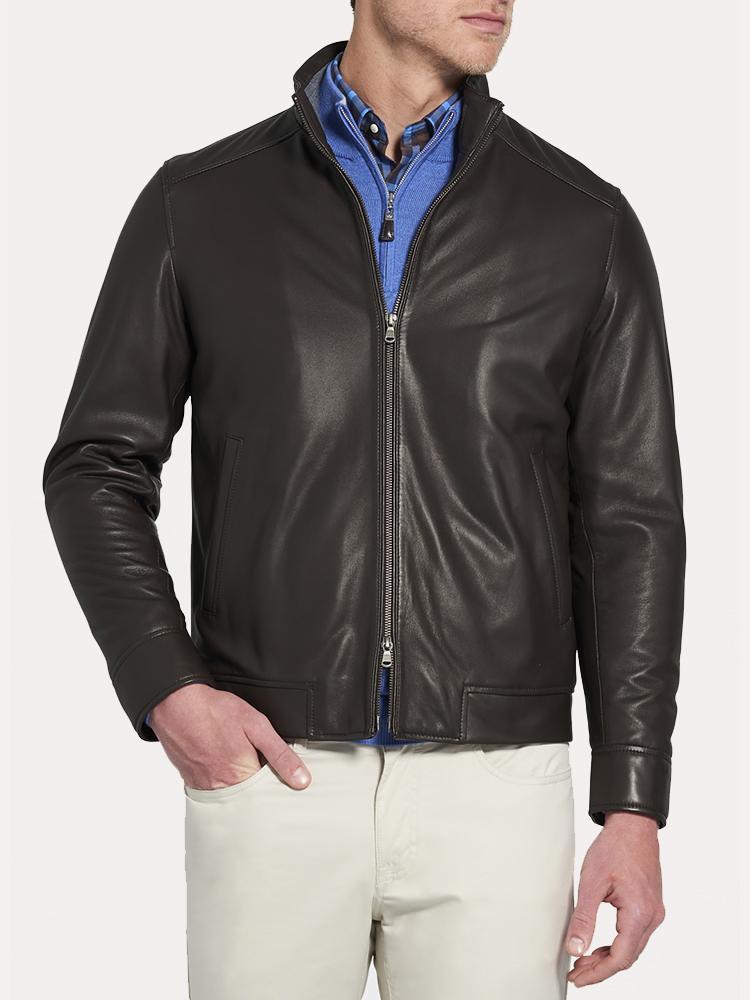 Peter millar deals leather jacket