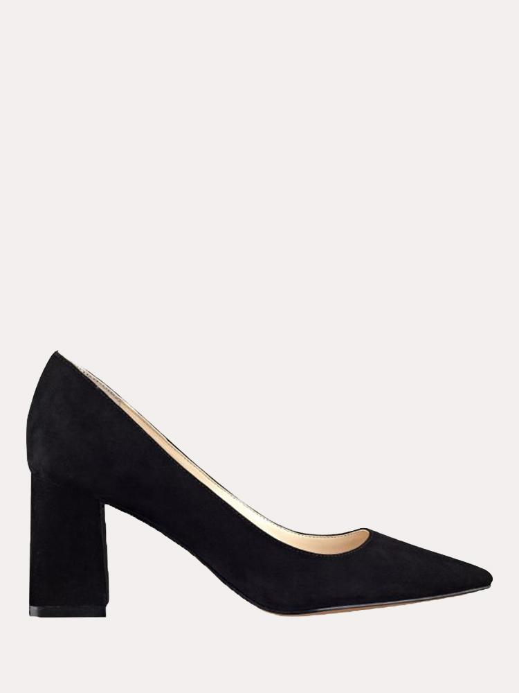 Marc Fisher Zala Block Heel Pointy Toe Pump, 7 / Black