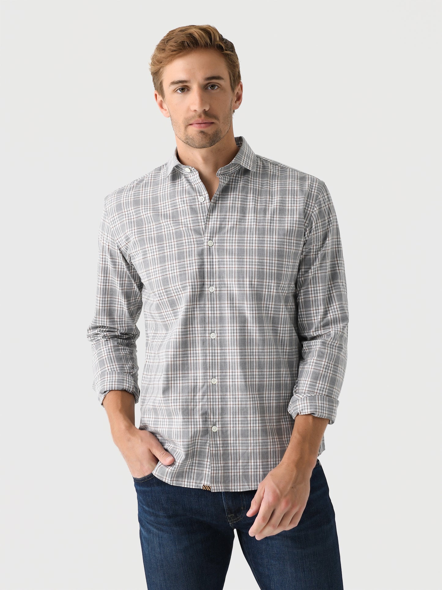 Billy Reid Men's Plaid Hutcheson Sport Shirt