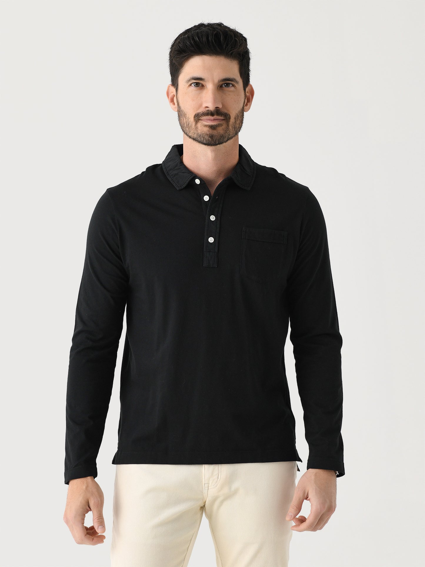 Billy Reid Men's Long Sleeve Pensacola Polo