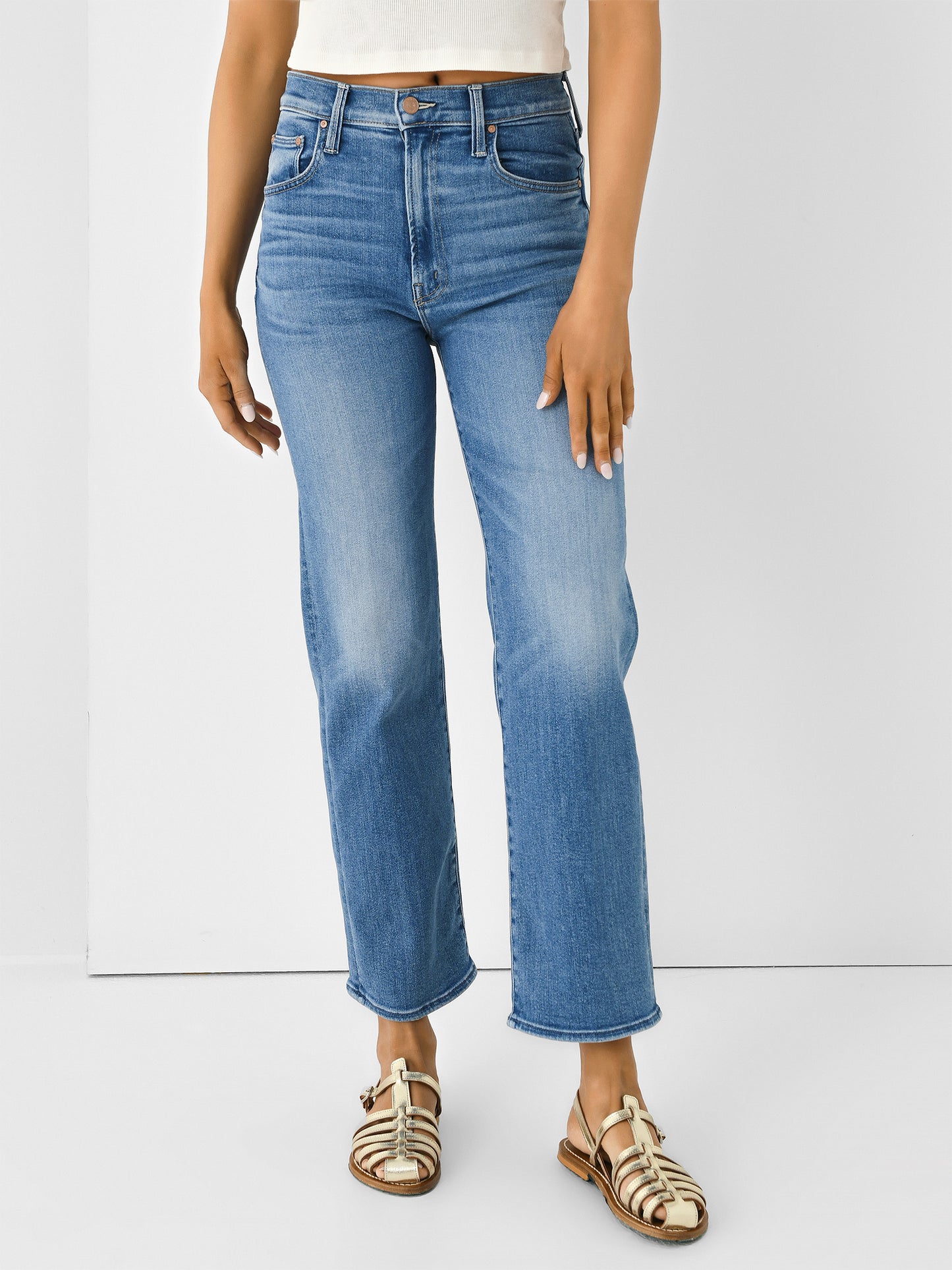 Mother Women's The Rambler Zip Flood Jean