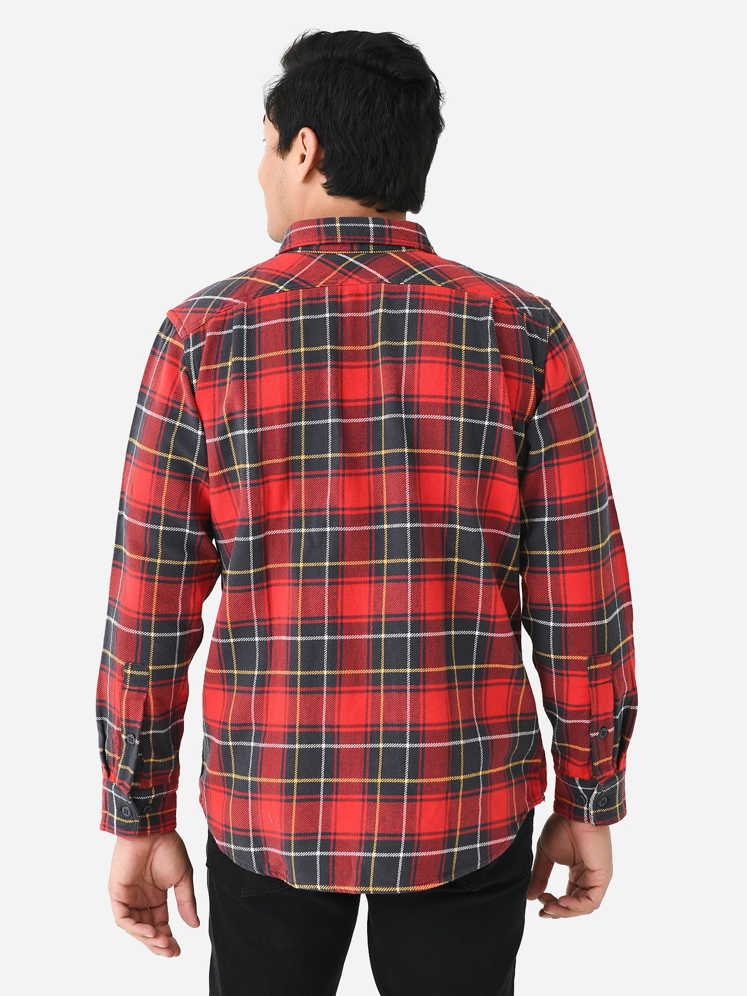 912 Men’s L/S One Pocket Black Watch Flannel Shirt