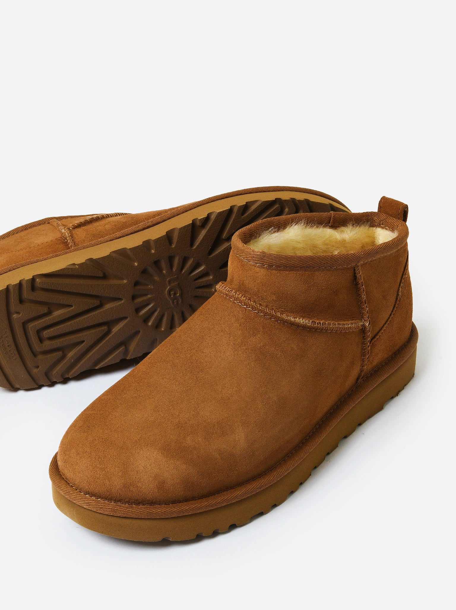 UGG Black Classic Ultra Mini Leather Boots, Size: 3