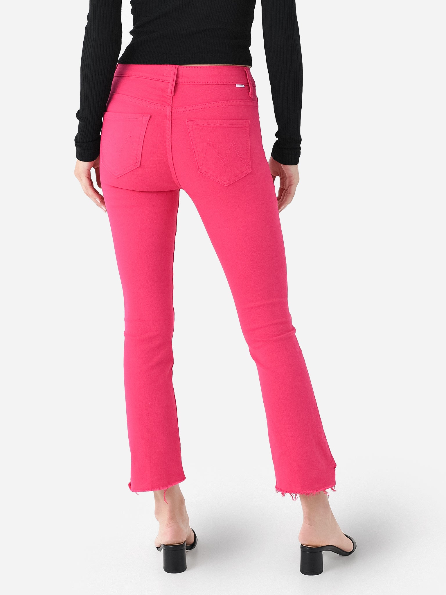 Mother Women's The Insider Crop Step Fray Jean – saintbernard.com