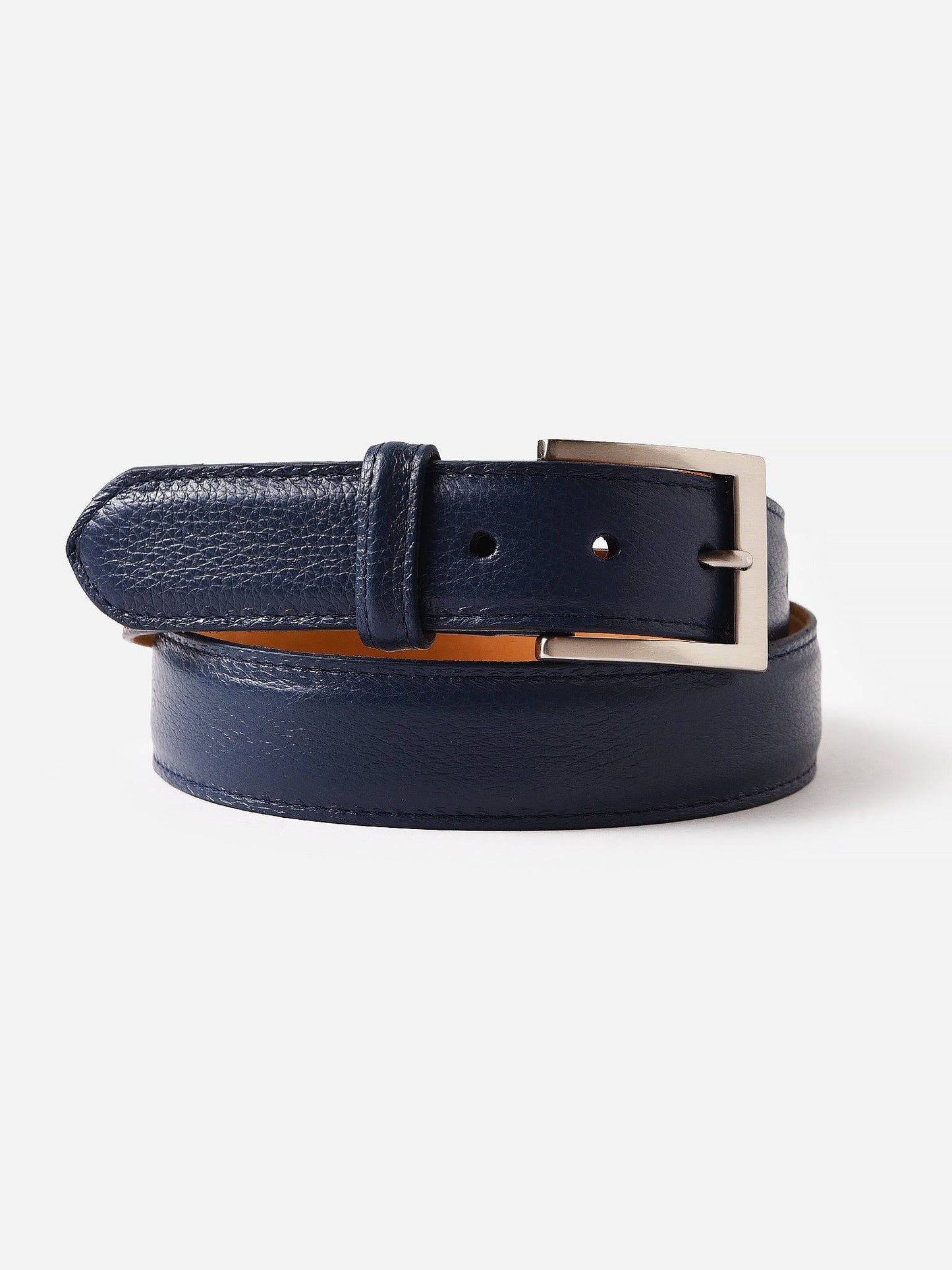 W. Kleinberg Men's Pebbled Leather Belt