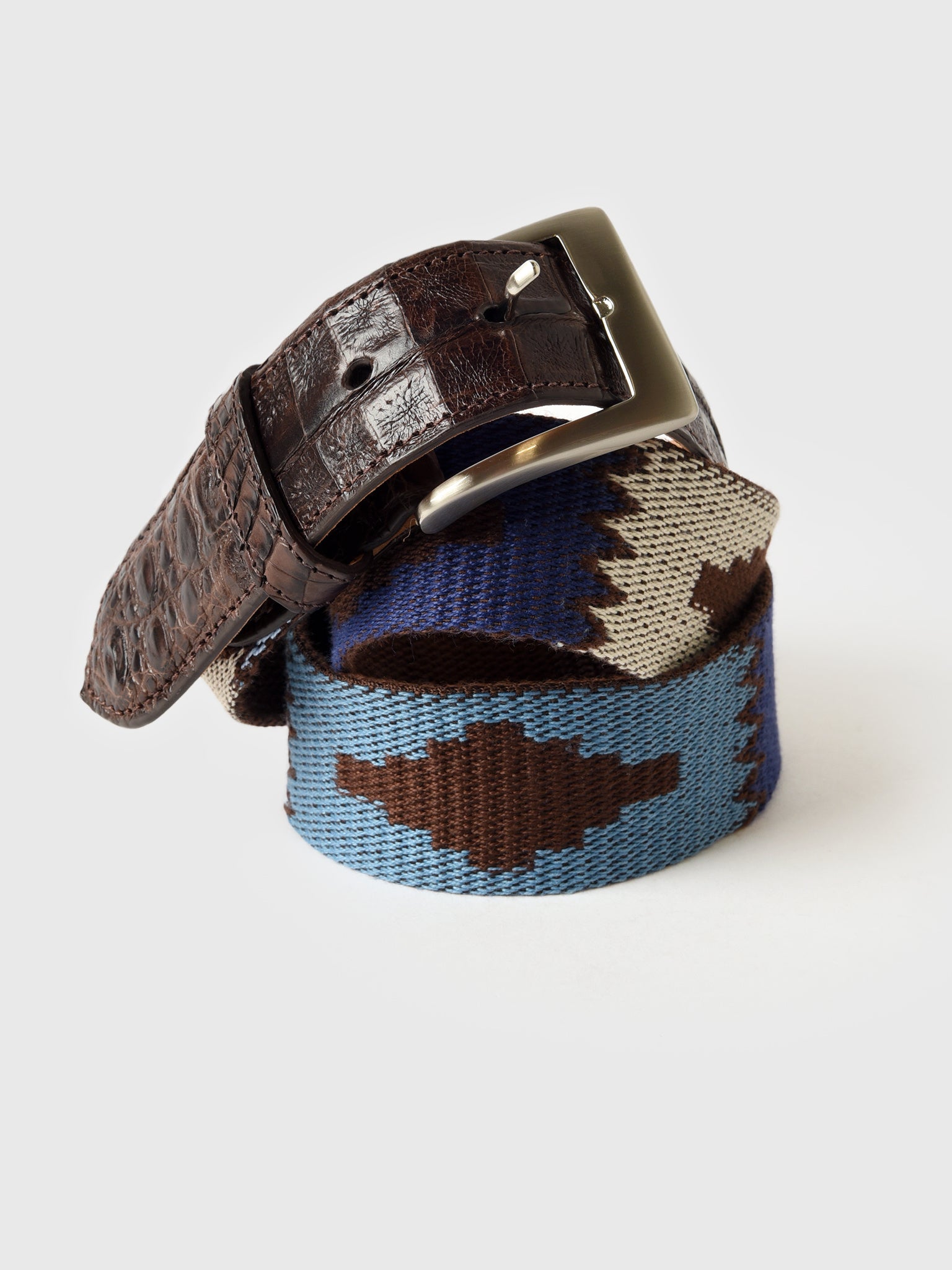 W. Kleinberg Men's Needlepoint Belt | $250.00 | Saint Bernard